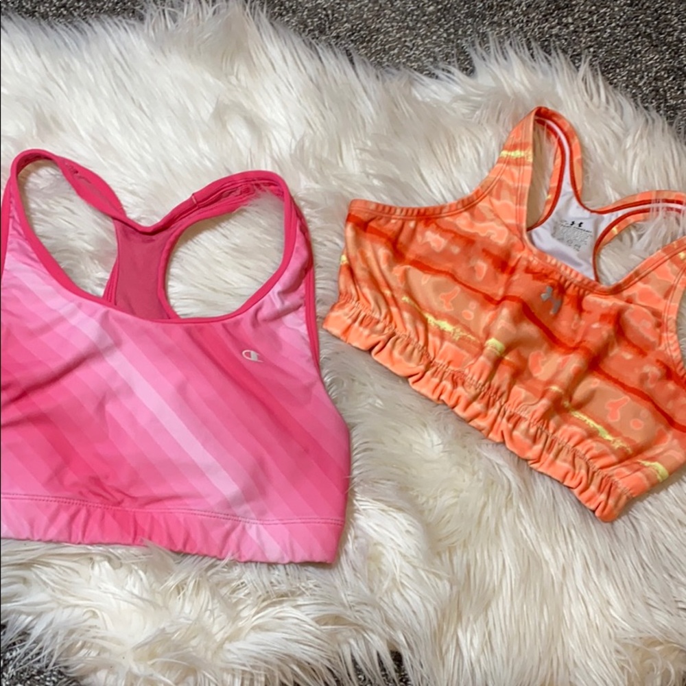 Under Armour and Champion Sports Bra Bundle